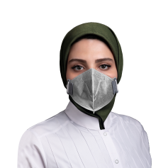 ماسک FFP1 بزرگسال فیلتردار بدون دریچه بازدمی 6 لایه